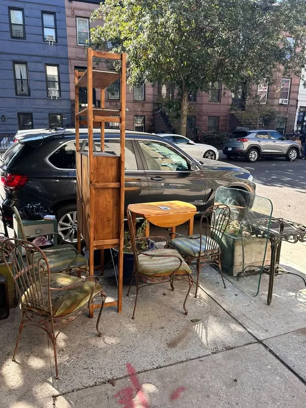 Furniture on the curb at Bainbridge St & Howard Ave